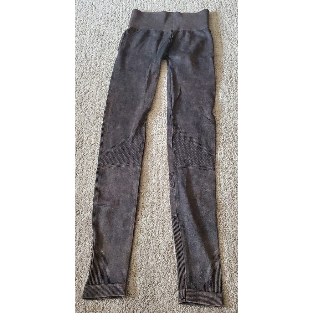 Women's Black and Bronze Eye Candy Running Exercise Pants Size S/M